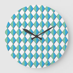 Rhombus Rumpus Large Clock