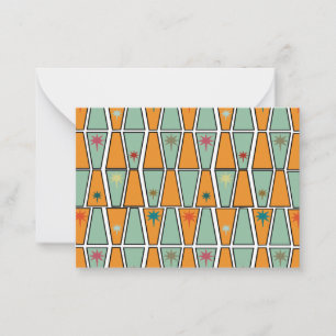Rhombuses with Starbursts  Card
