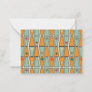 Rhombuses with Starbursts  Card