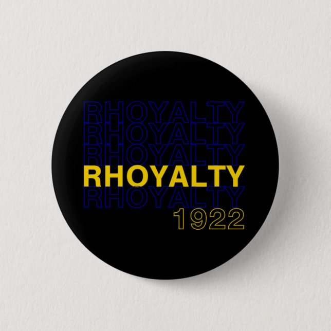 Rhoyalty 1922 - Sigma Gamma SGRHO Rho 6 Cm Round Badge (Front)