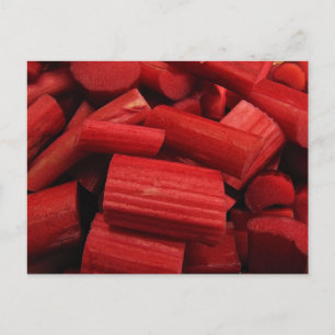 Rhubarb Abstract Postcard