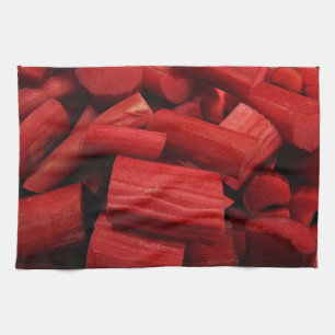 Rhubarb Abstract Tea Towel