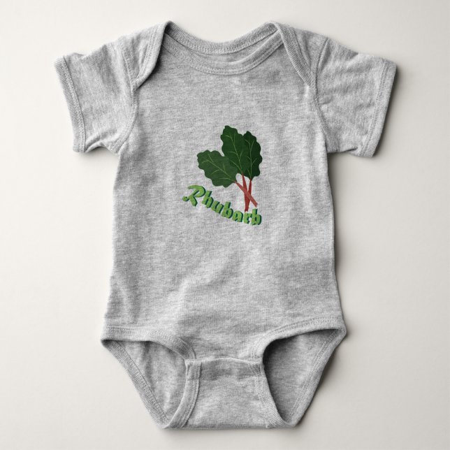 Rhubarb Baby Bodysuit (Front)