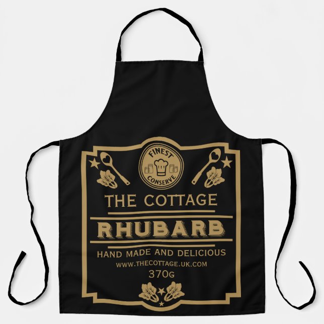 Rhubarb Conserve Maker Apron (Front)