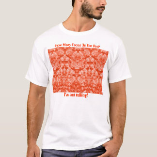 Rhubarb Faces in Orange, T shirt