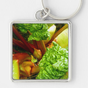 Rhubarb Key Ring