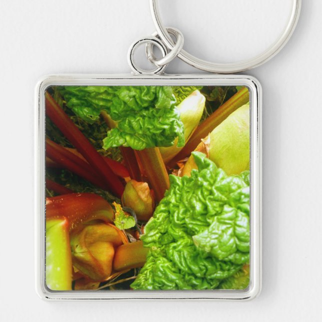 Rhubarb Key Ring (Front)