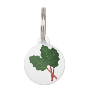 Rhubarb Plant Pet Tag