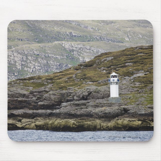 Rhue Lighthouse Along The Coast Mouse Pad (Front)