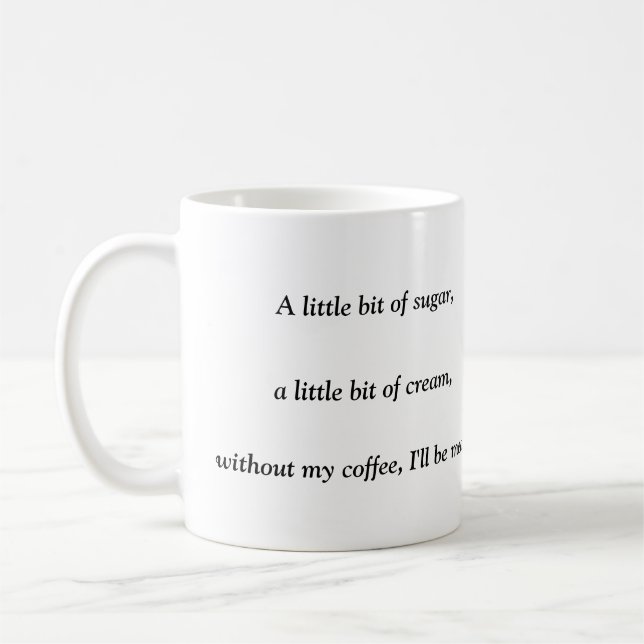 Rhyming Poetry Coffee Cup/Mug Coffee Mug (Left)