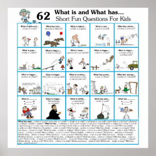 Rhyming What is & What has 62 Poster