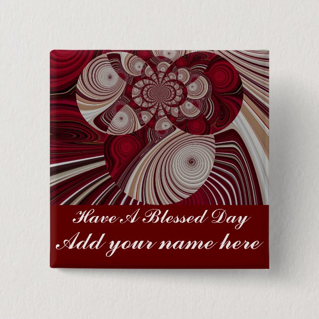 Rhythm_ 15 Cm Square Badge (Front)