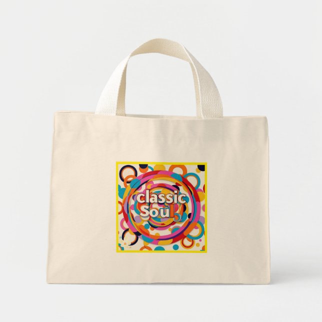 "Rhythm and Hue" Mini Tote Bag (Front)