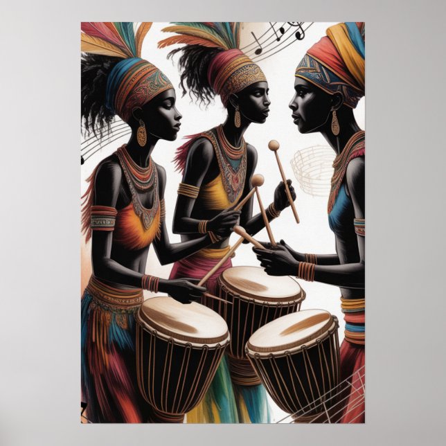 ✨Rhythm Drum Music Artistic Design Poster (Front)