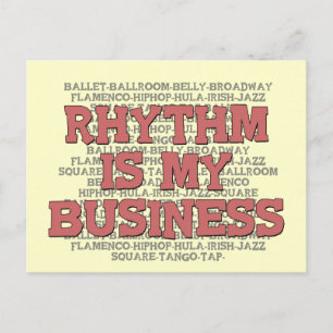 Rhythm Is My Business Postcard