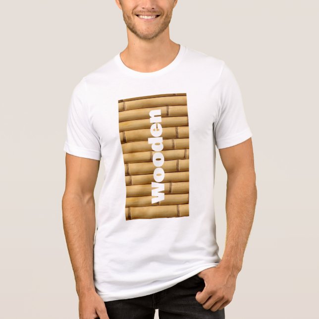 “Rhythm of Bamboo” “Natural Lines” “Bamboo Texture Tri-Blend Shirt (Front)