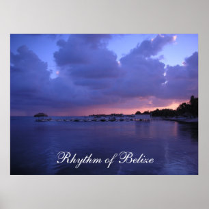Rhythm of Belise Sunset on the Dock Print