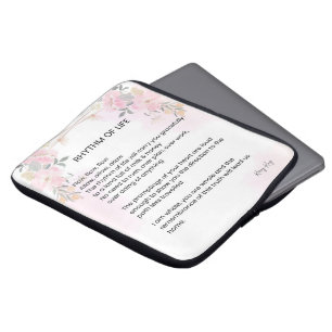 Rhythm Of Life - Hope filled Poem  Laptop Sleeve