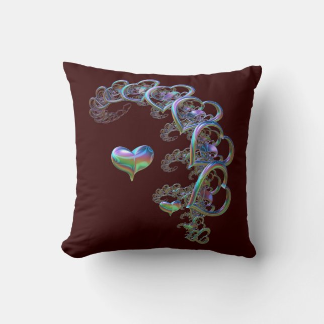 Rhythm of the Heart Throw Pillow (Front)