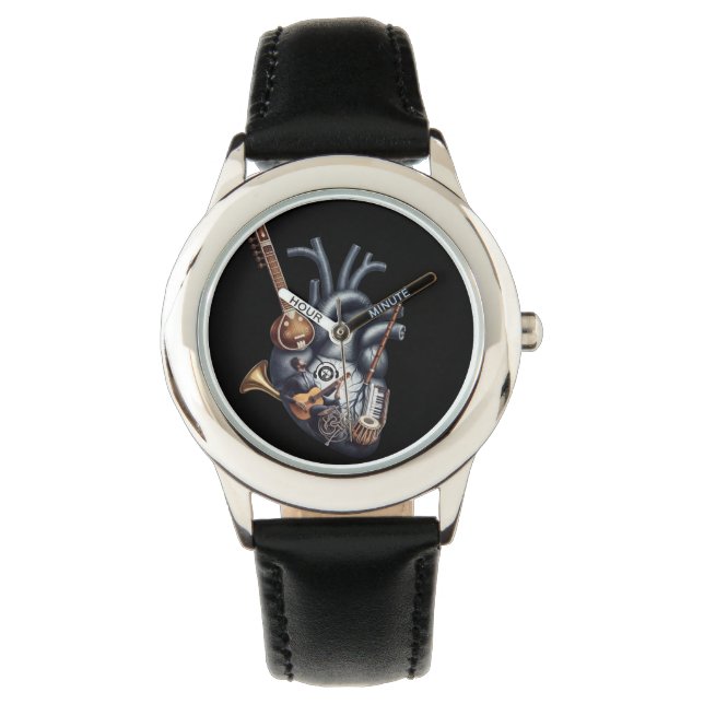 Rhythm of the Soul: Anatomical Heart & Musical  Watch (Front)