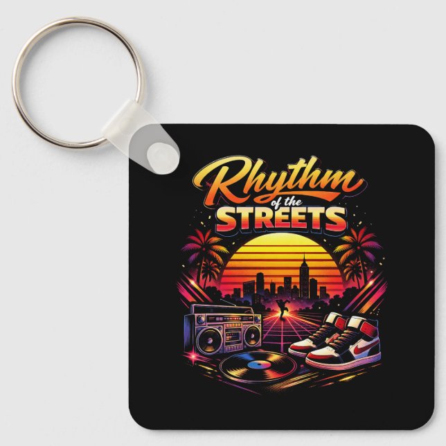 Rhythm of the Streets Key Ring (Front)
