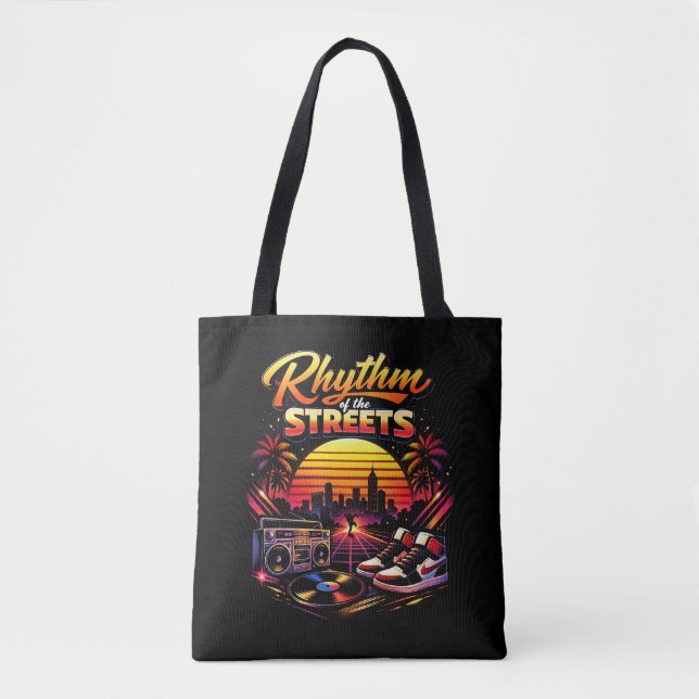 Rhythm of the Streets Tote Bag (Front)