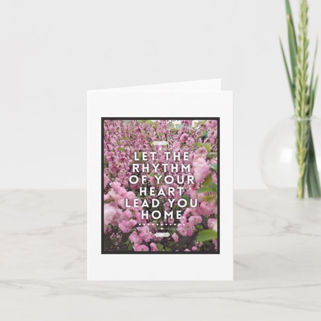 Rhythm of Your Heart Note Card - Blank Inside (Front)