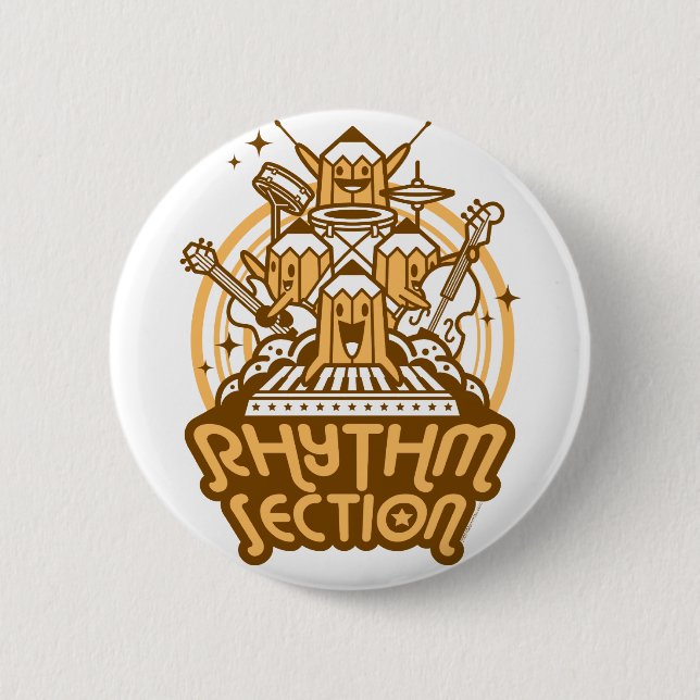 Rhythm-Section 6 Cm Round Badge (Front)