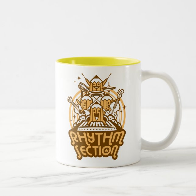 rhythm-section Two-Tone coffee mug (Right)