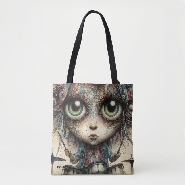 "Rhythm & Soul" Tote Bag by DAKimage (Front)