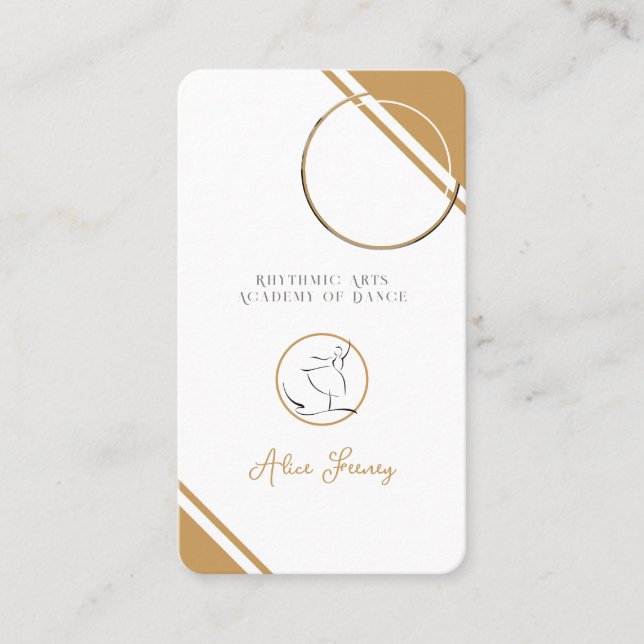 Rhythmic | Dance Business Card (Front)