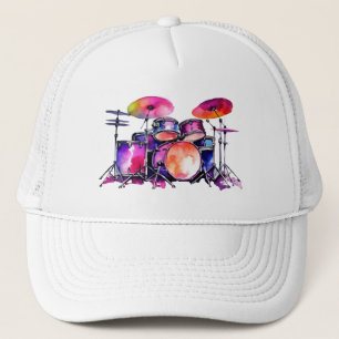 Rhythmic Explosion: A Percussionist's Dream Trucker Hat