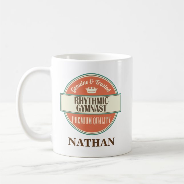 Rhythmic Gymnast Personalised Office Mug Gift (Left)