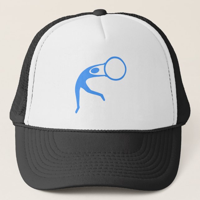 Rhythmic Gymnastic Figure - Baby Blue Trucker Hat (Front)