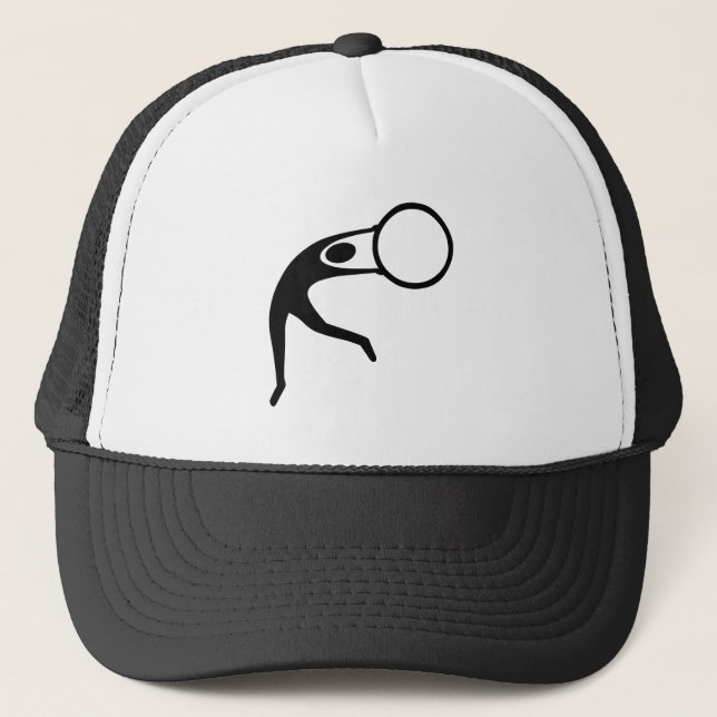 Rhythmic Gymnastic Figure - Black Trucker Hat (Front)