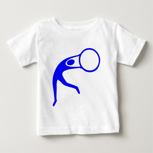 Rhythmic Gymnastic Figure - Blue Baby T-Shirt (Front)