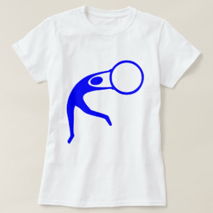 Rhythmic Gymnastic Figure - Blue T-Shirt