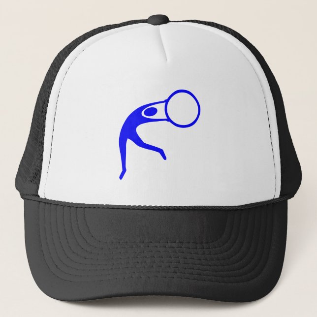 Rhythmic Gymnastic Figure - Blue Trucker Hat (Front)