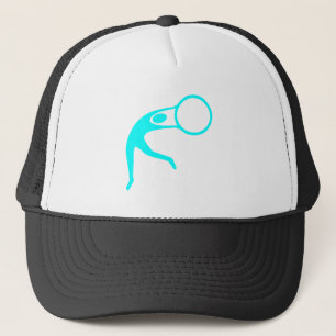 Rhythmic Gymnastic Figure - Cyan Trucker Hat