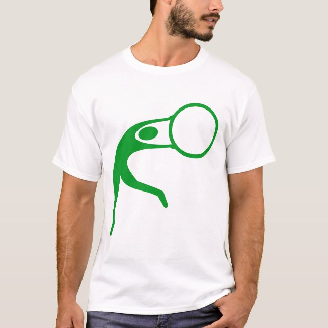 Rhythmic Gymnastic Figure - Grass Green T-Shirt (Front)