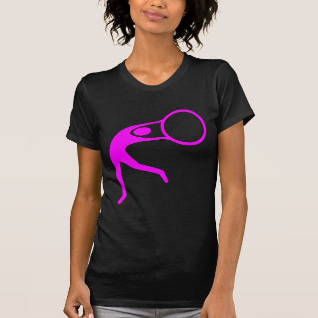 Rhythmic Gymnastic Figure - Magenta T-Shirt (Front)