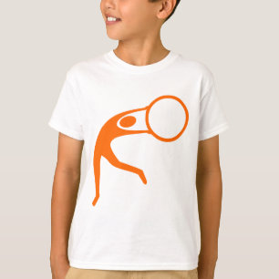 Rhythmic Gymnastic Figure - Orange T-Shirt
