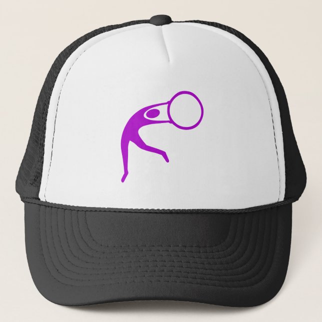 Rhythmic Gymnastic Figure - Purple Trucker Hat (Front)