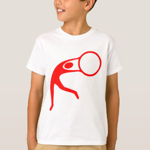 Rhythmic Gymnastic Figure - Red T-Shirt