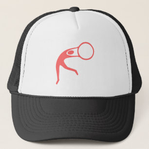 Rhythmic Gymnastic Figure - Tropical Pink Trucker Hat