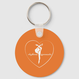 Rhythmic gymnastic love keychain