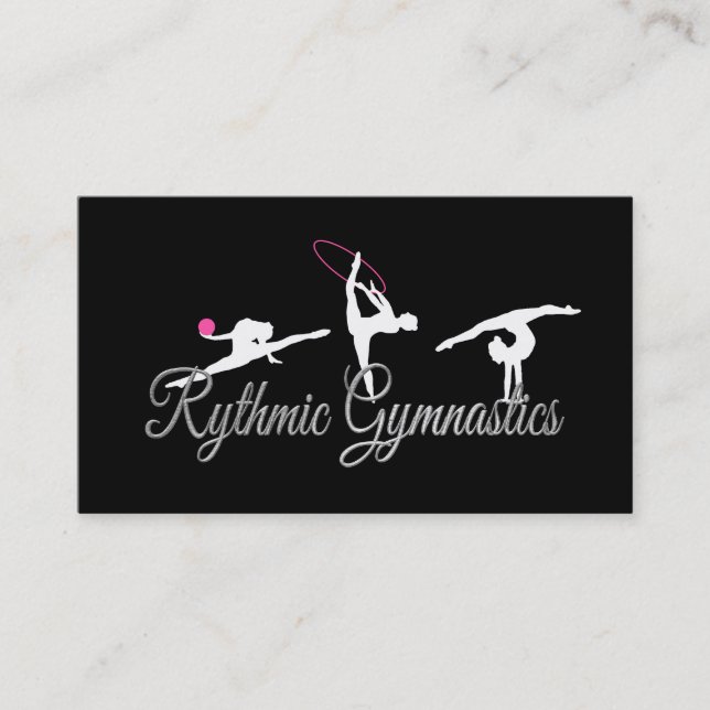 Rhythmic Gymnastics business cards (Front)