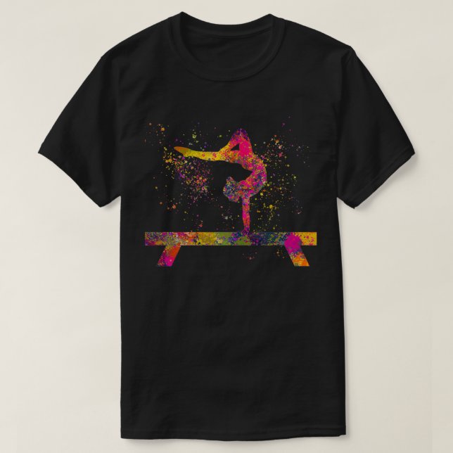 Rhythmic gymnastics competition in watercolor 22 T-Shirt (Design Front)