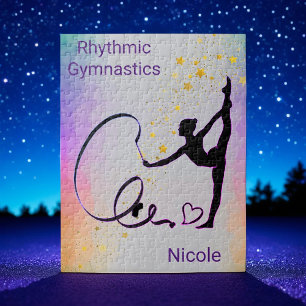 Rhythmic Gymnastics Girls Ribbon Puzzle