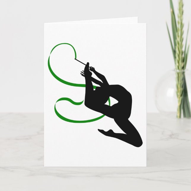 Rhythmic Gymnastics Greeting Cards (Front)
